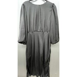 Women Maxi Dress XL Black Blouson Long Sleeve Whimsigoth Witchy New